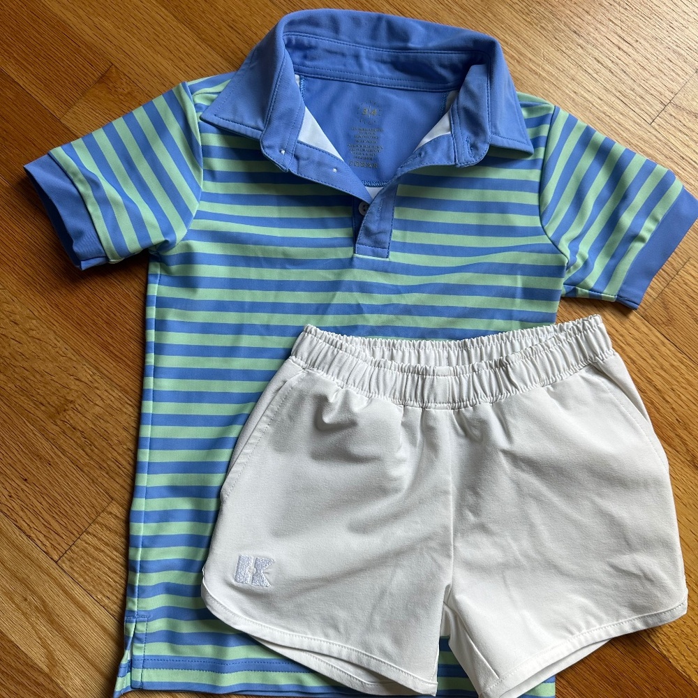 Courtside Kids 3-4T boys golf/tennis outfit